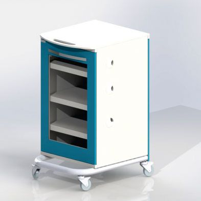 ВИТАЛИЯ Т1 - тумба для врача - имплантолога с тремя выдвижными полками