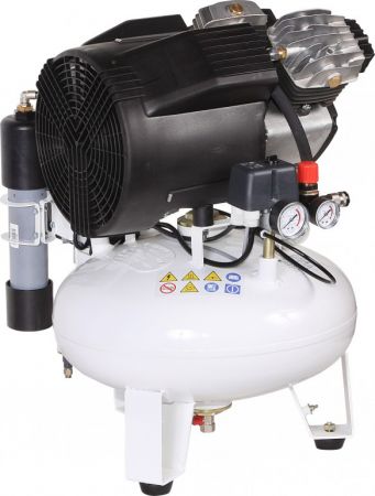 Remeza КМ-24.VS204Д - Стоматологический безмасляный компрессор для 2-х стоматологических установок, с осушителем мембранного типа, с ресивером 24 л, 145 л/мин