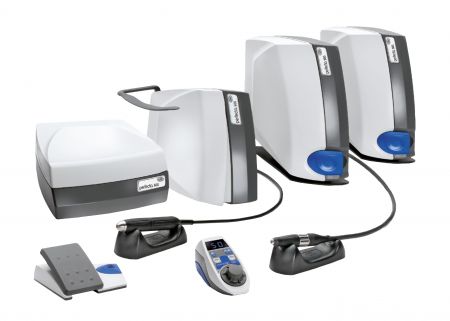 W&H Perfecta 900 LA-923 KT – Аппарат для зуботехнической лаборатории с коленным управлением, внутренняя подача жидкости, наконечник