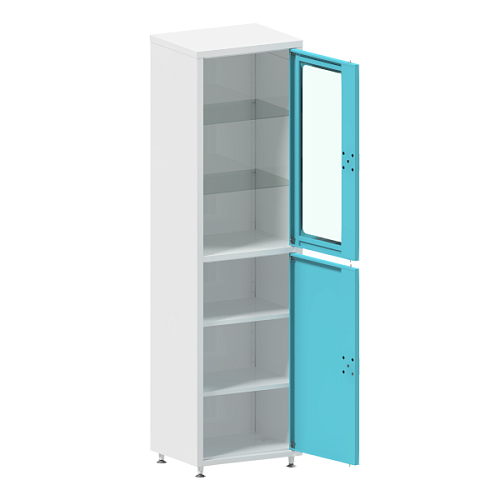 ВЗМО ШМС СКБ-1СМ – Шкаф медицинский двухсекционный одностворчатый