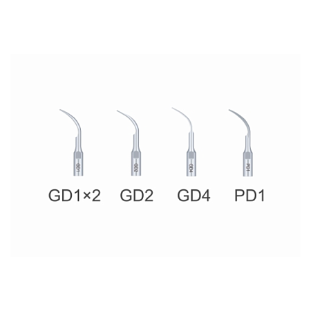 Woodpecker DTE-D3 LED - портативный ультразвуковой скалер с фиброоптикой, 5 насадок в комплекте