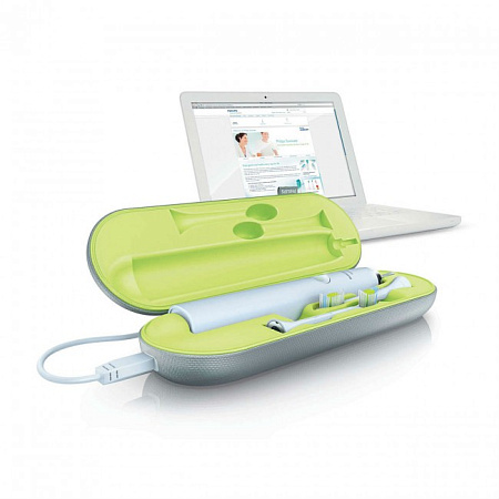 Philips Sonicare DiamondClean White HX9382/04 - звуковая зубная щетка с 2-мя насадками и дорожным чехлом