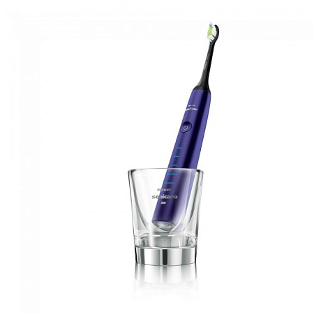 Philips Sonicare DiamondClean Ametist HX9372/04 - звуковая зубная щетка с 2-мя насадками и дорожным чехлом