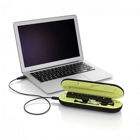 Philips Sonicare DiamondClean Black HX9352/04 - звуковая зубная щетка с 2-мя насадками и дорожным чехлом